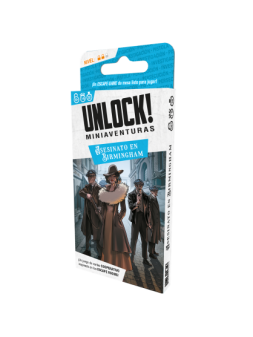 Unlock! Miniaventuras Asesinato en Birmingham de Space Cowboys en Juegos de Cartas | La Cueva Roja