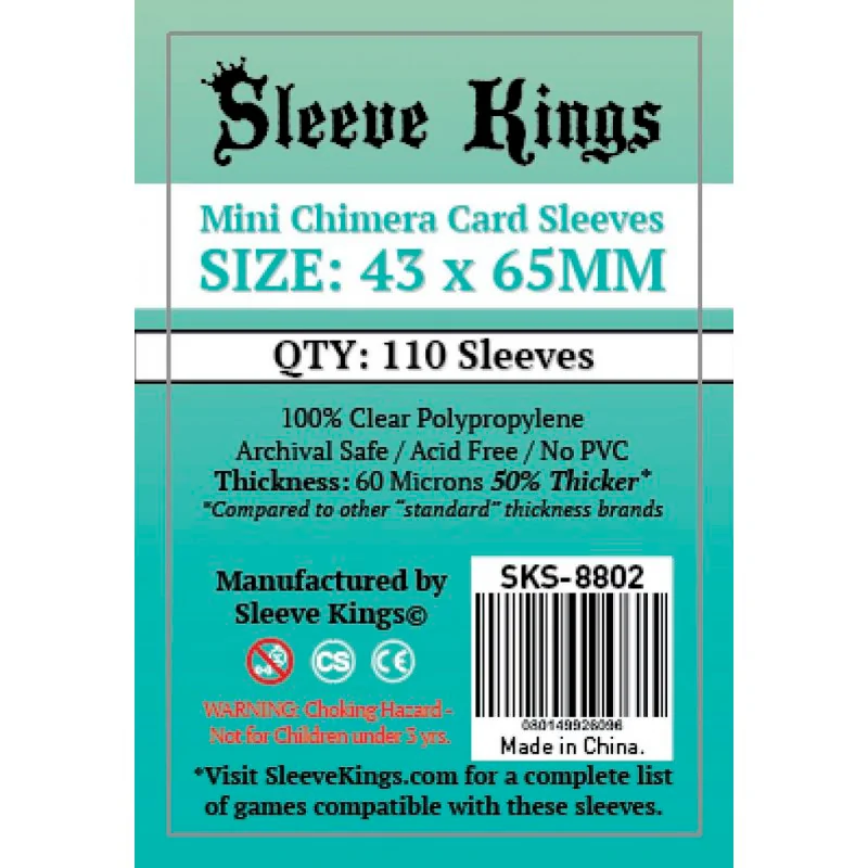 [8802] Sleeve Kings Mini Chimera Card Sleeves (43x65mm)