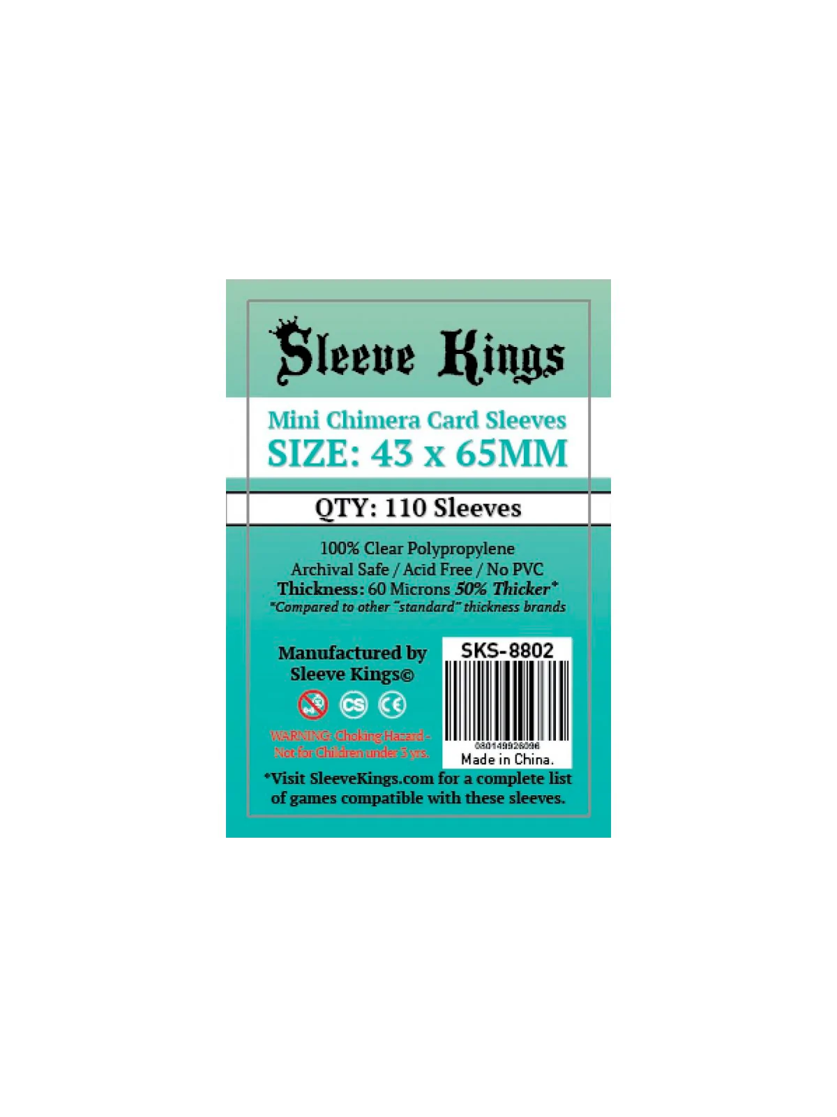 Comprar [8802] Sleeve Kings Mini Chimera Card Sleeves (43x65mm) barato