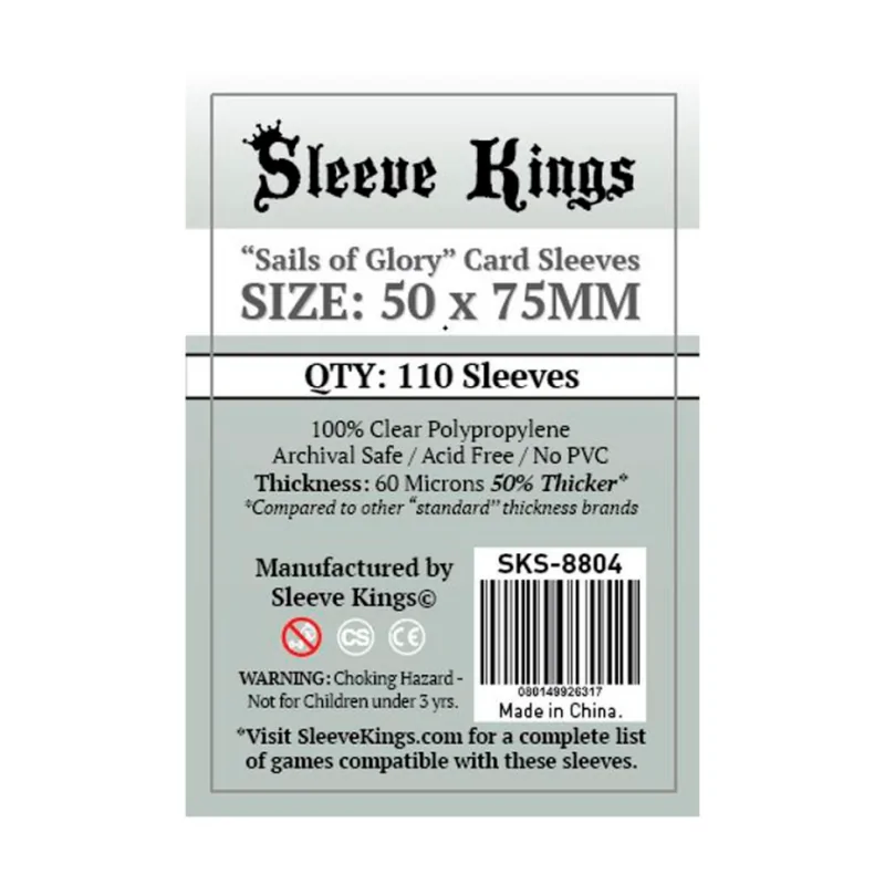 Comprar [8804] Sleeve Kings Sails of Glory Card Sleeves (50x75mm) bara