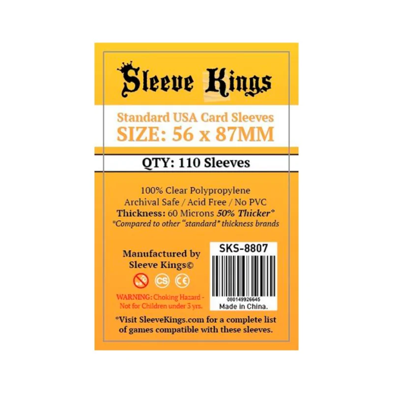 [8807] Sleeve Kings Standard USA Card Sleeves (56x87mm)