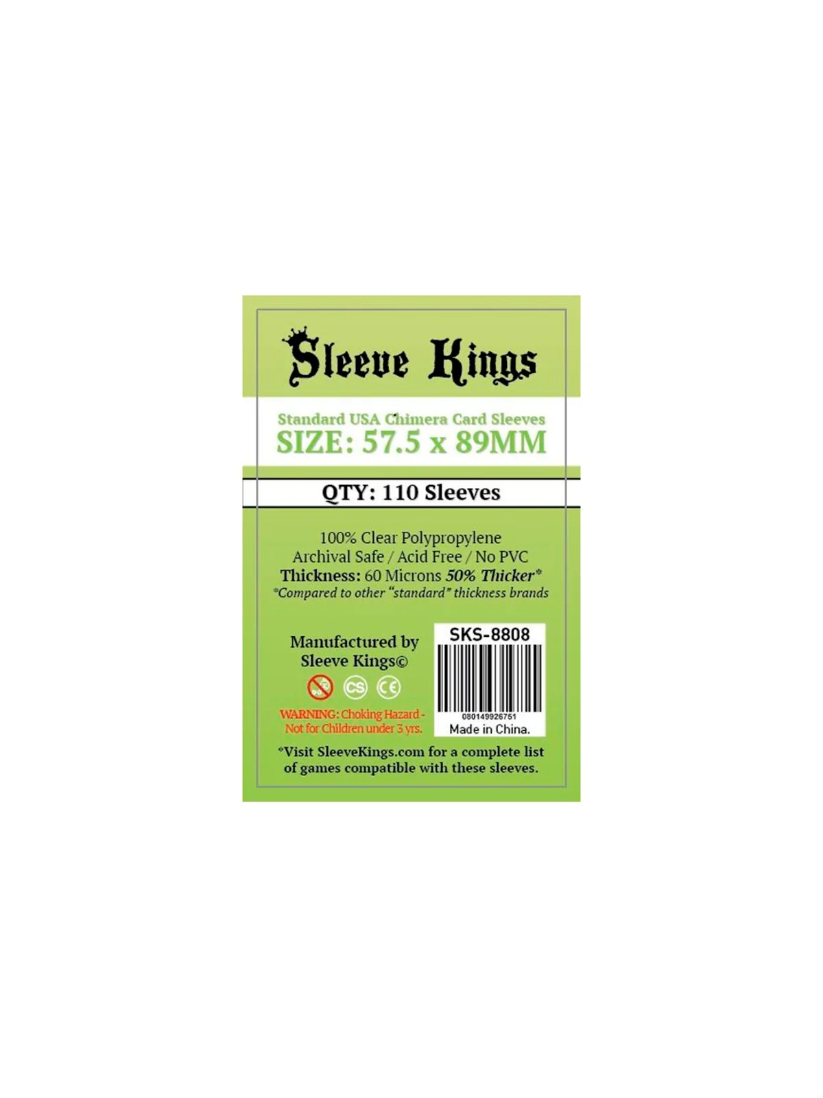 Comprar [8808] Sleeve Kings Standard USA Chimera Card Sleeves (57.5x89