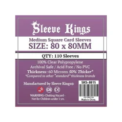 Compra [8815] Sleeve Kings Medium Square Card Sleeves (80x80mm) de Sle