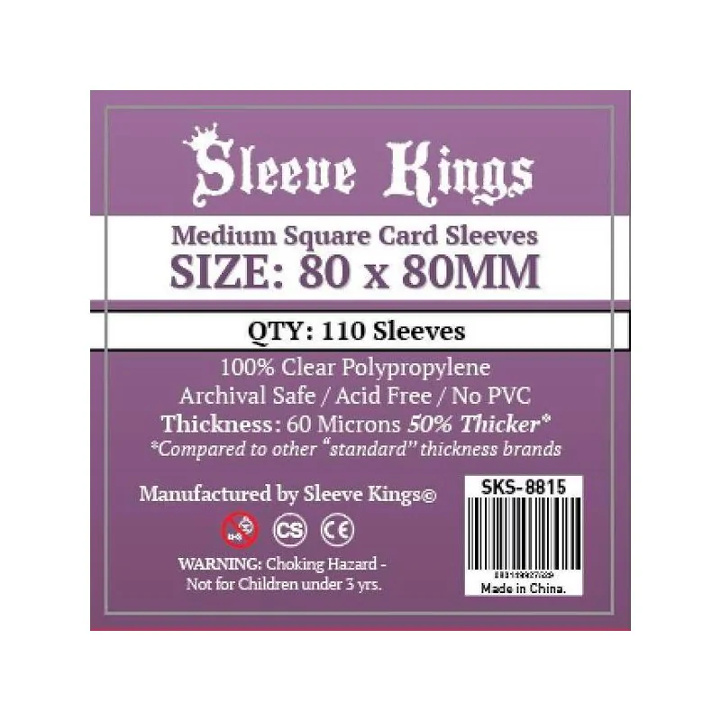 Comprar [8815] Sleeve Kings Medium Square Card Sleeves (80x80mm) barat