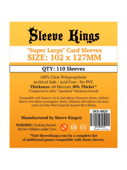 [8818] Sleeve Kings Tiny Epic Compatible Sleeves (88x125mm) - Sleeve Kings