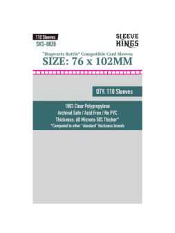 [8826] Sleeve Kings Hogwarts Battle Square Compatible Sleeves (76x76mm) - Sleeve Kings