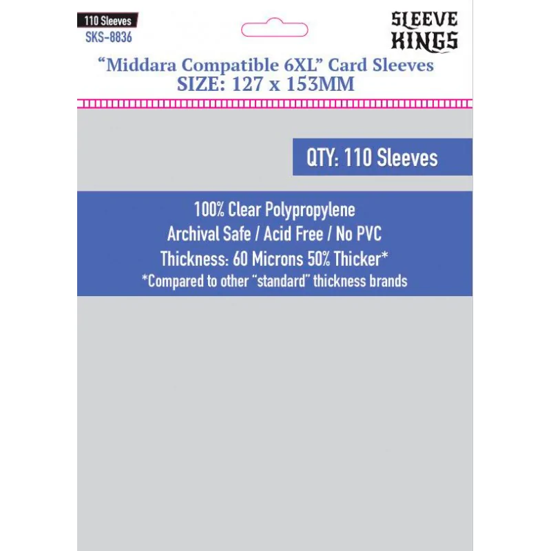 Comprar [8836] Sleeve Kings Middara Compatible 6XL Card Sleeves (127x1