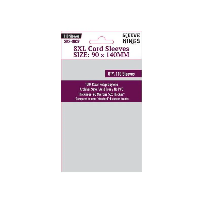 Compra [8839] Sleeve Kings 8XL Sleeves (90x140mm) de Sleeve Kings al m