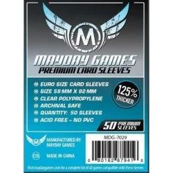 Compra [7029] Mayday Games Premium Euro Card Sleeves (Pack of 50) (59x