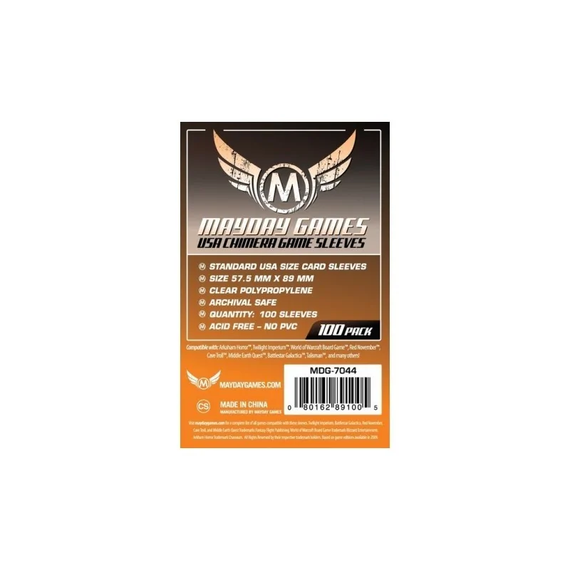 Comprar [7044] Mayday Games USA Chimera Game Sleeves Orange (Pack of 1