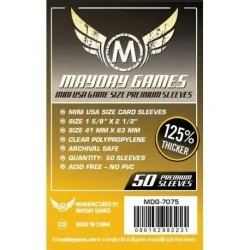 Compra [7075] Mayday Games Premium Mini USA Sleeves Dark Yellow (Pack 