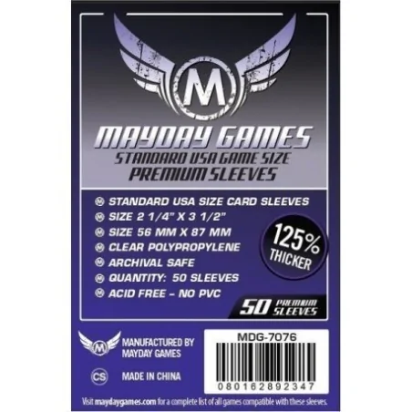 Comprar [7076] Mayday Games Premium USA Board Game Sleeves Purple (Pac