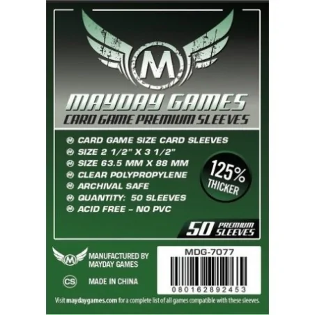 Comprar [7077] Mayday Games Premium Card Game Sleeves Dark Green (Pack
