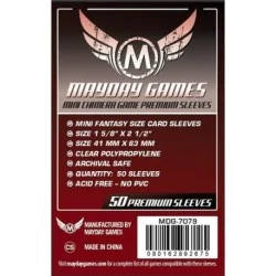 Compra [7079] Mayday Games Premium Mini Chimera Game Sleeves Dark Red 