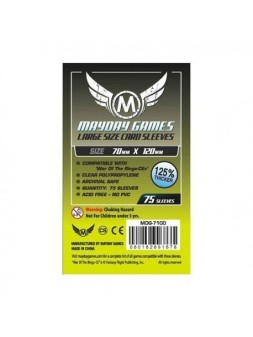 [7041] Mayday Games Card Game Sleeves Green (Pack of 100) (63.5x88mm) - Mayday