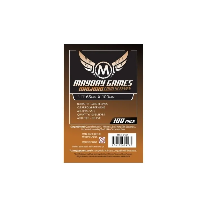 Comprar [7102] Mayday Games Magnum Copper Sleeves 7 Wonders (Pack of 1