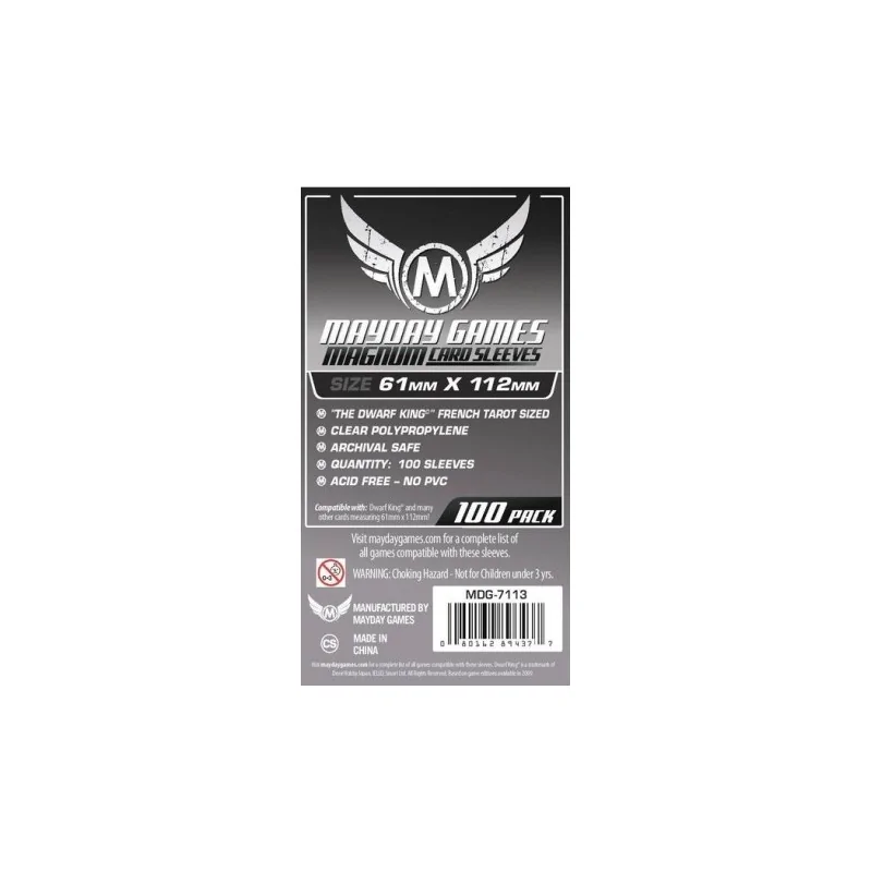 Comprar [7113] Mayday Games Magnum Platinum Card Sleeve Dwarf King Fre