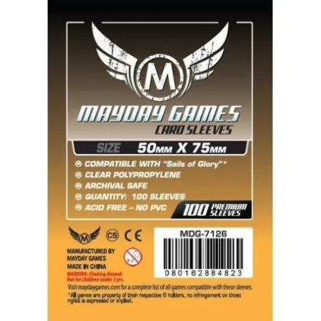 Comprar [7126] Mayday Games Custom Card Sleeves Sails of Glory (Pack o