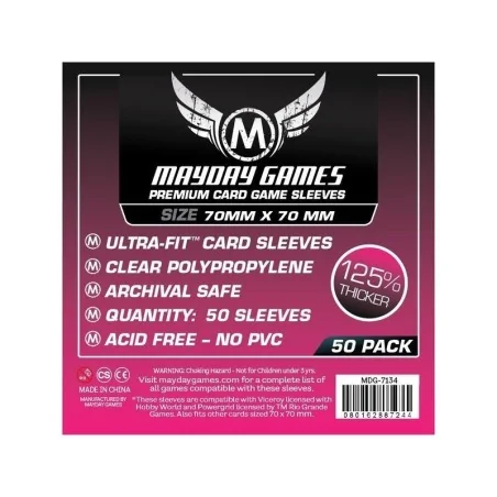 Comprar [7134] Mayday Games Premium Small Square Card Sleeves (Pack of
