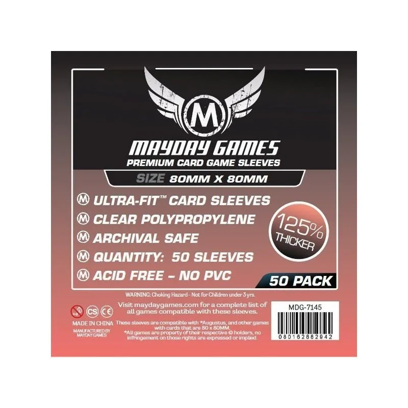 Comprar [7145] Mayday Games Premium Medium Square Card Sleeves (Pack o