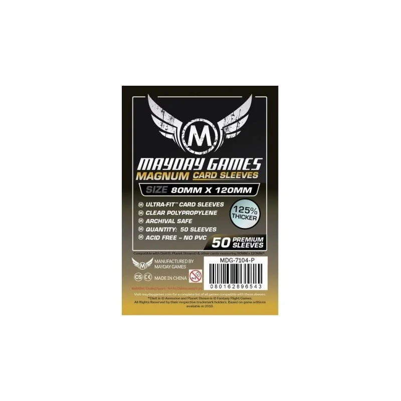 Comprar [7104P] Mayday Games Magnum Gold Sleeves Premium Dixit Black B