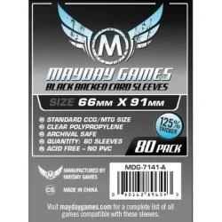 Compra [7141A] Mayday Games Card Game Sleeves Black Backed (Pack of 80