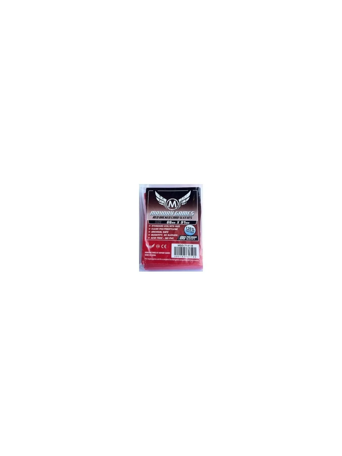 Comprar [7141B] Mayday Games Card Game Sleeves Red Backed (Pack of 80)