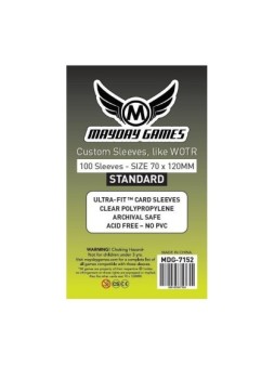 [7028] Mayday Games Euro Card Sleeves (Pack of 100) (59x92mm) - Mayday