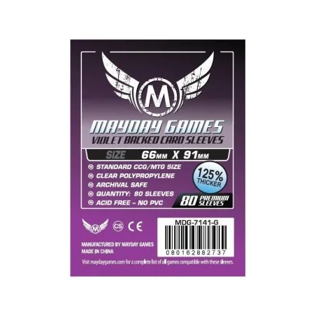 Comprar [7141G] Mayday Games Card Game Sleeves Violet Backed (Pack of 