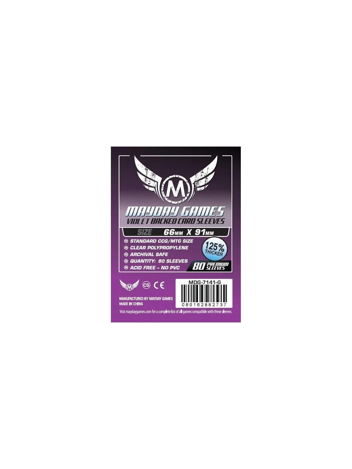 Comprar [7141G] Mayday Games Card Game Sleeves Violet Backed (Pack of 