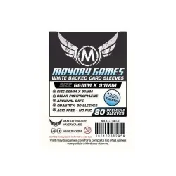 Compra [7141I] Mayday Games Card Game Sleeves White Backed (Pack of 80