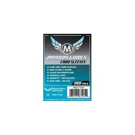 Comprar [7028] Mayday Games Euro Card Sleeves (Pack of 100) (59x92mm) 