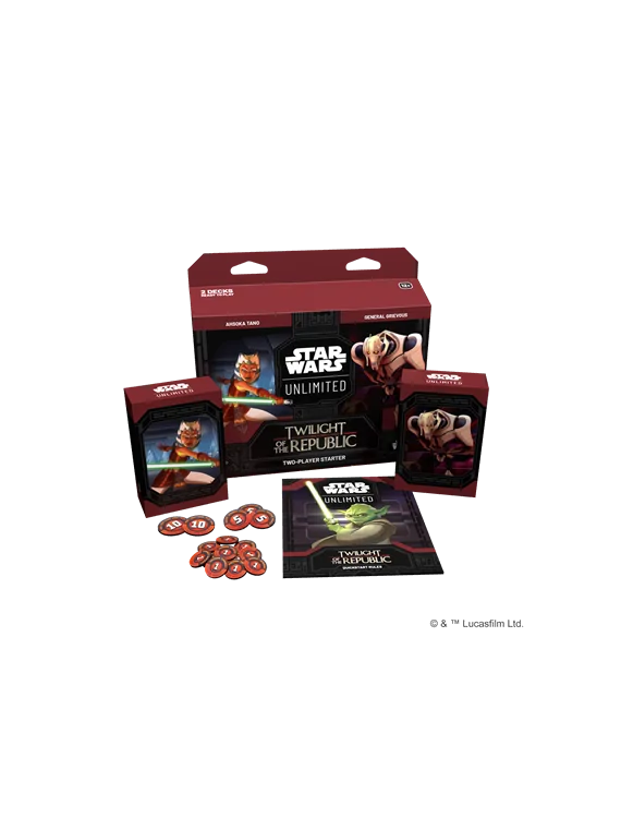 Compra Star Wars Unlimited: El Ocaso de la República Caja Inicio de Fa