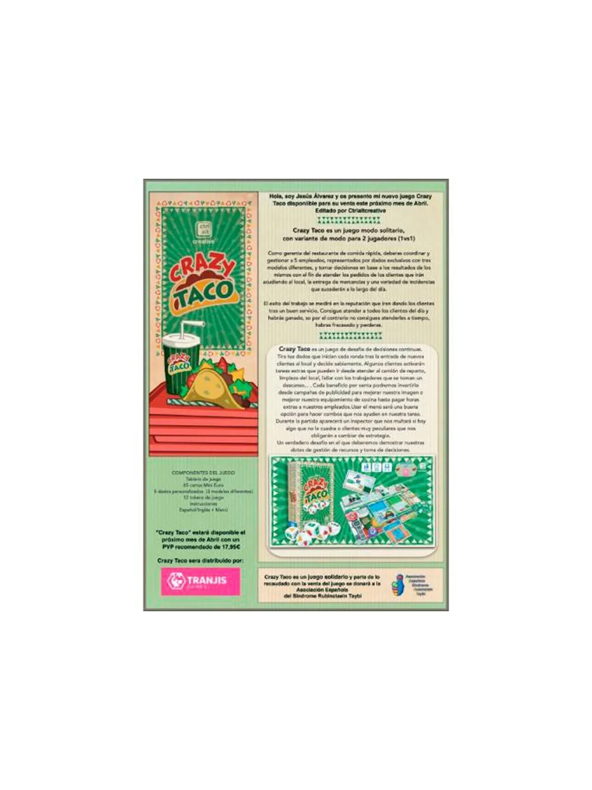 Comprar Crazy Taco barato al mejor precio 16,15 € de Tranjis Games