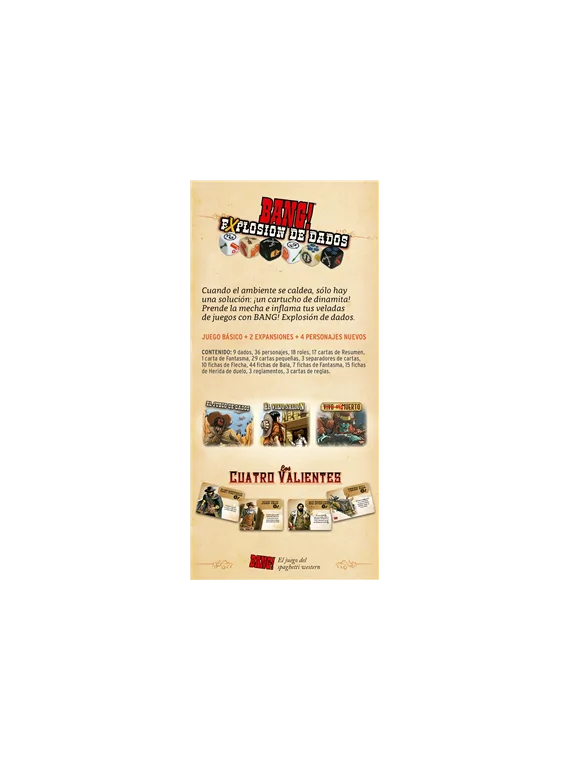 Compra Bang! Explosión de Dados de dV Giochi al mejor precio (39,99 €)