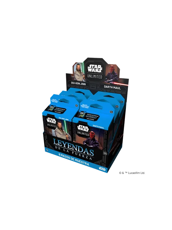 Compra Star Wars Unlimited: Leyendas de la Fuerza Mazos de Muestra (6)