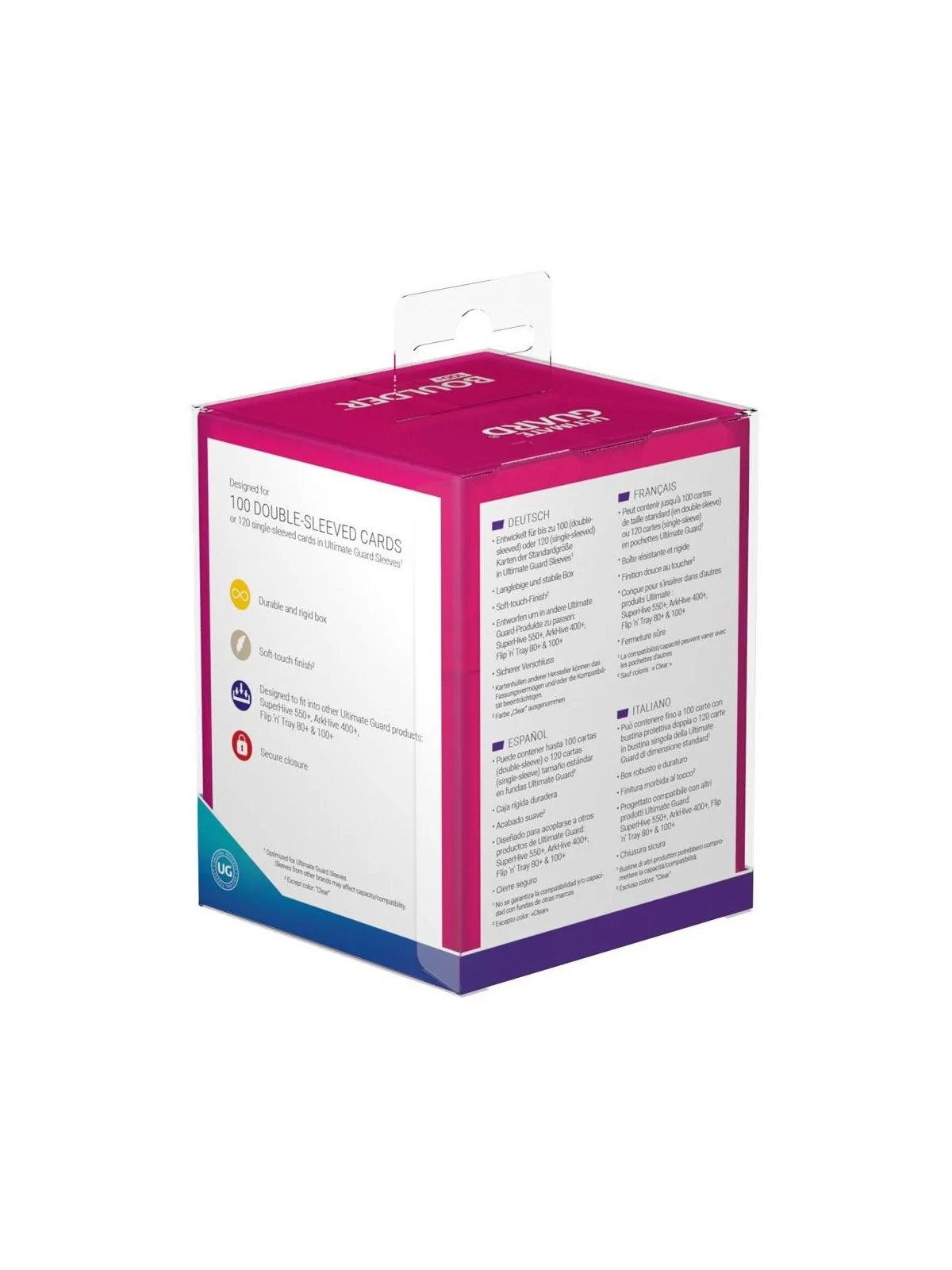 Compra Ultimate Guard Boulder Deck Case 100+ Tamaño Estándar Rhodonite