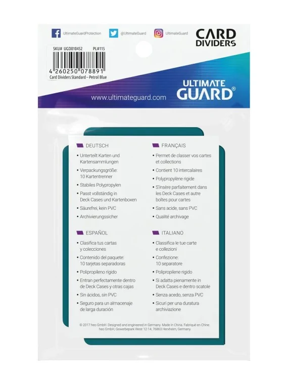 Compra Ultimate Guard Card Dividers Tarjetas Separadoras para Cartas T