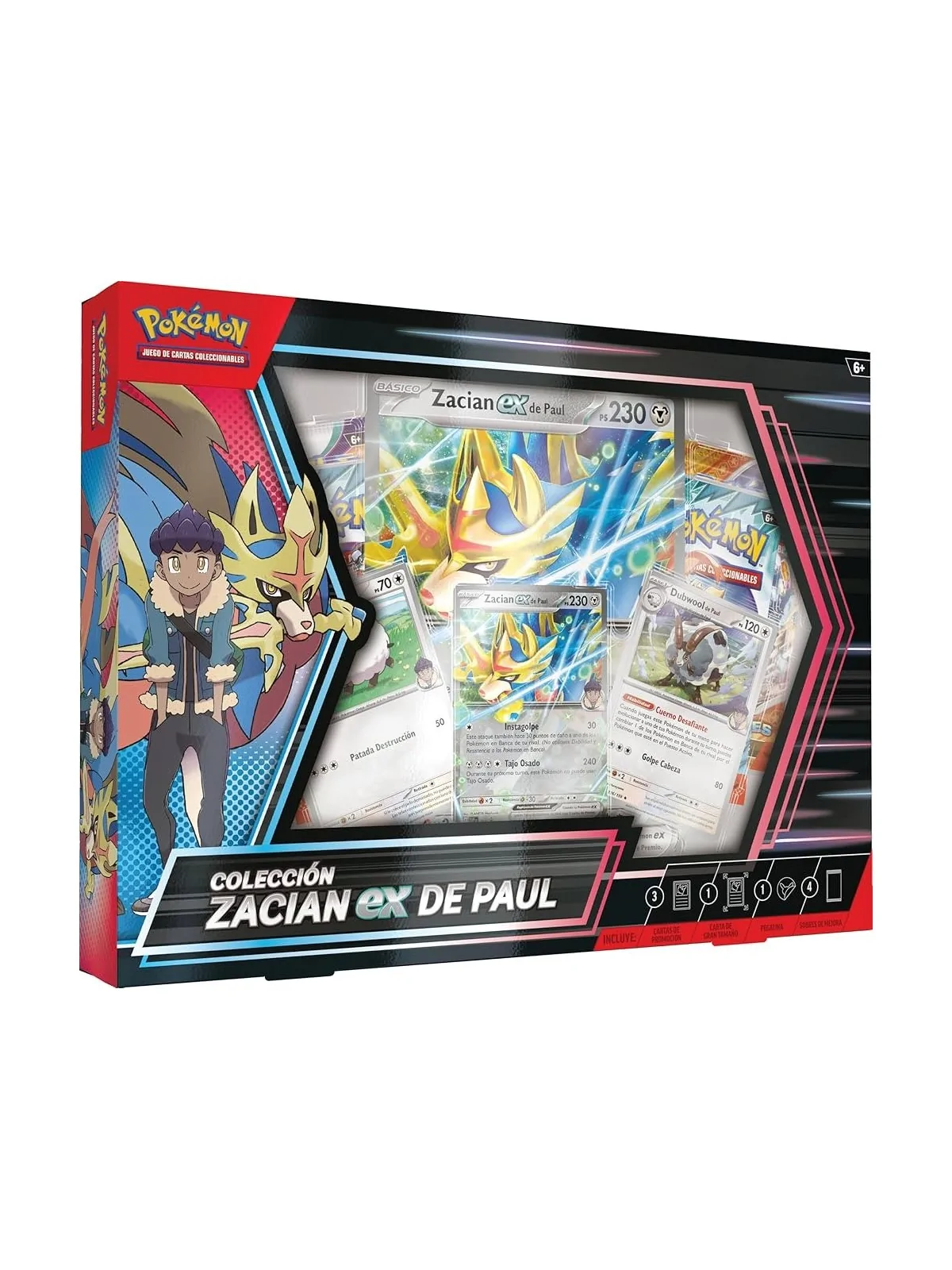 Compra Pokemon TCG: Colección Zacian EX de Paul (ES) de Bandai al mejo