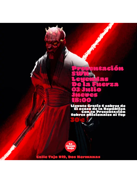 Compra Presentación SWU Leyendas de la Fuerza - 03 Julio 18:00 de  al 