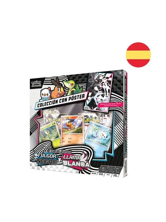 Compra Pokemon TCG: Fulgor Negro y Llama Blanca – Colección con Póster