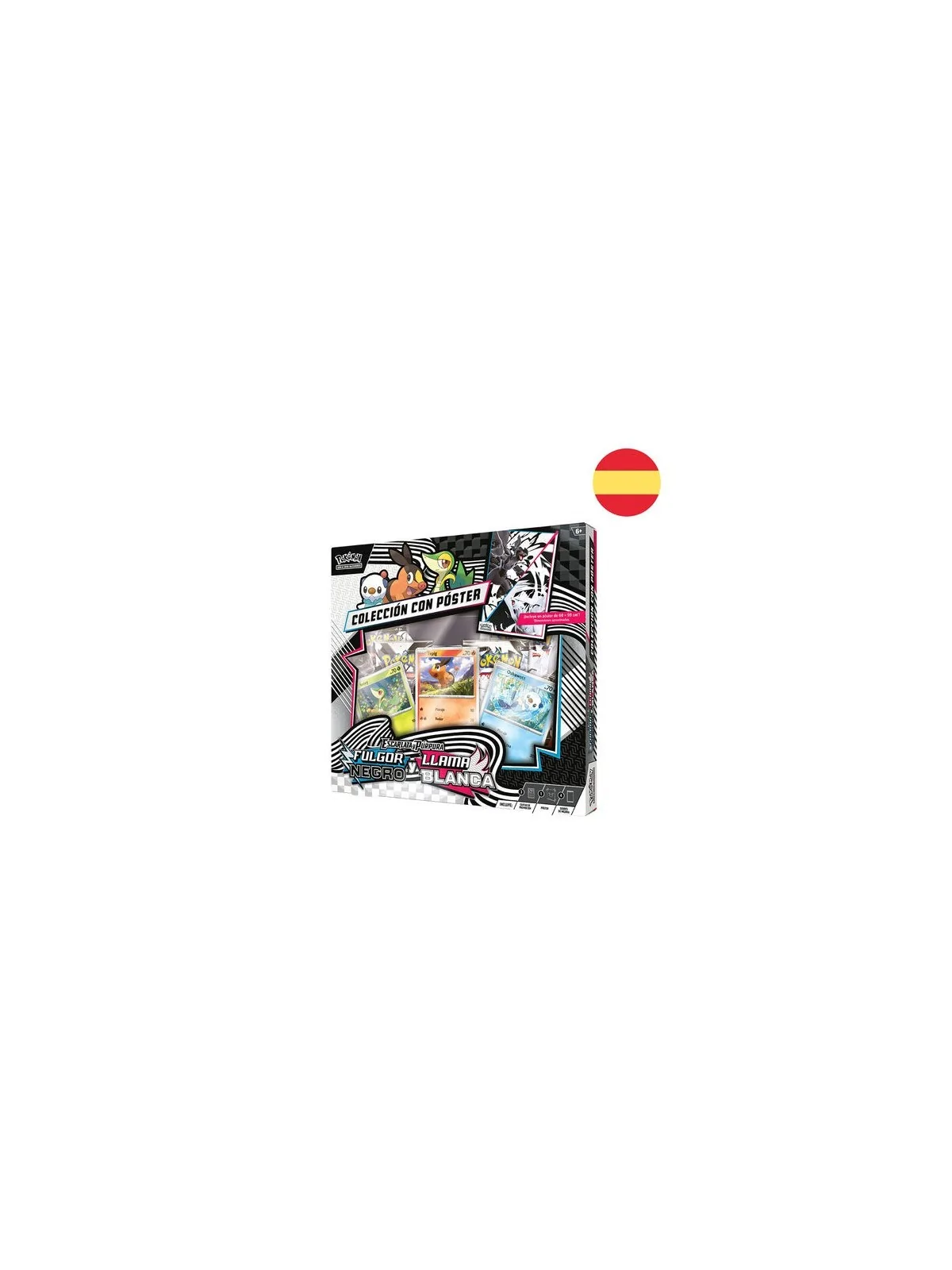 Compra Pokemon TCG: Fulgor Negro y Llama Blanca – Colección con Póster