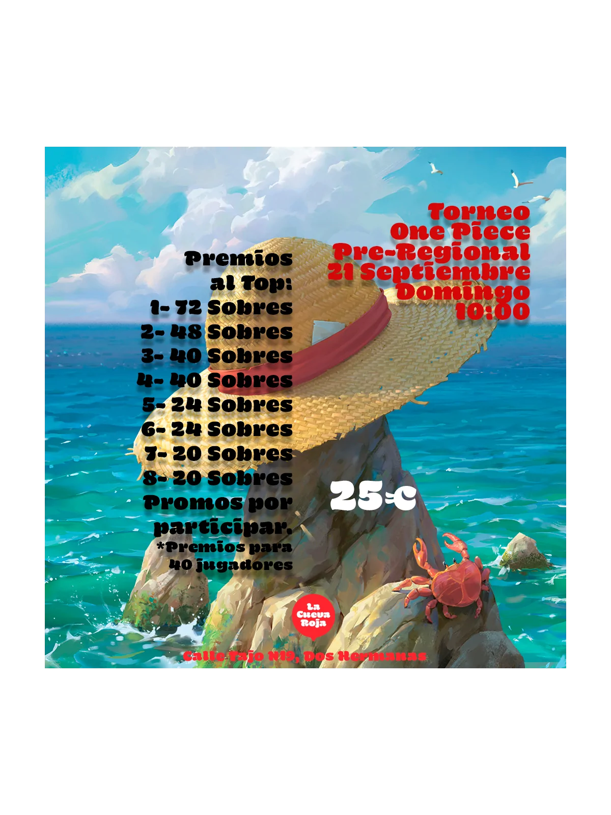 Compra Torneo One Piece Pre-Regional - 21 Septiembre de  al mejor prec