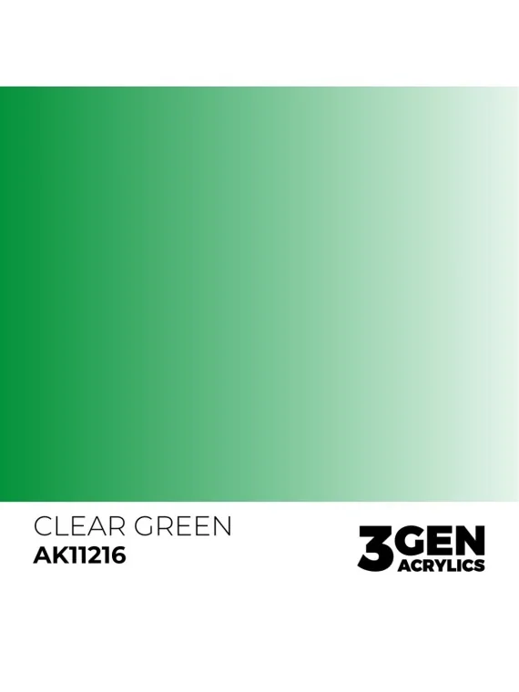 Compra Clear Green 3 Gen 17 ml (AK11216) de AK Interactive al mejor pr