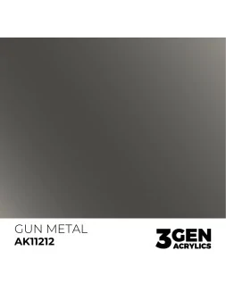 Compra Gun Metal Metallic 3 Gen 17 ml (AK11212) de AK Interactive al m