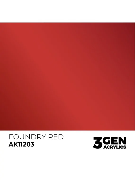 Compra Foundry Red Metallic Green Metallic 3 Gen 17 ml (AK11203) de AK