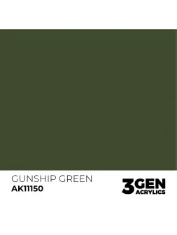 Compra Gunship Green 3 Gen 17 ml (AK11150) de AK Interactive al mejor 