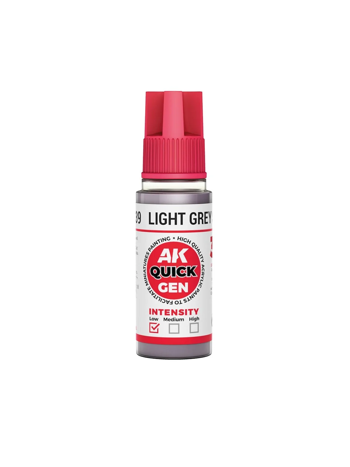 Compra Light Grey Shadow Quick Gen Color 18 ml (AK17039) de AK Interac