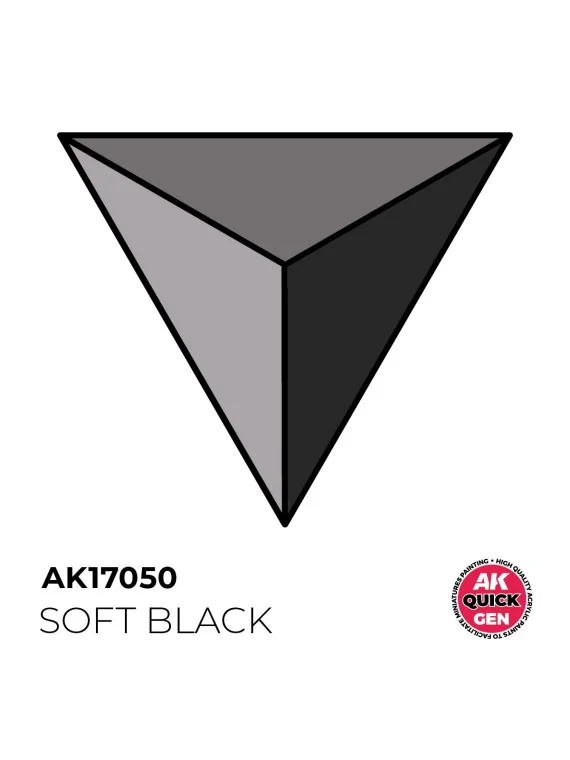 Compra Soft Black Quick Gen Color 18 ml (AK17050) de AK Interactive al