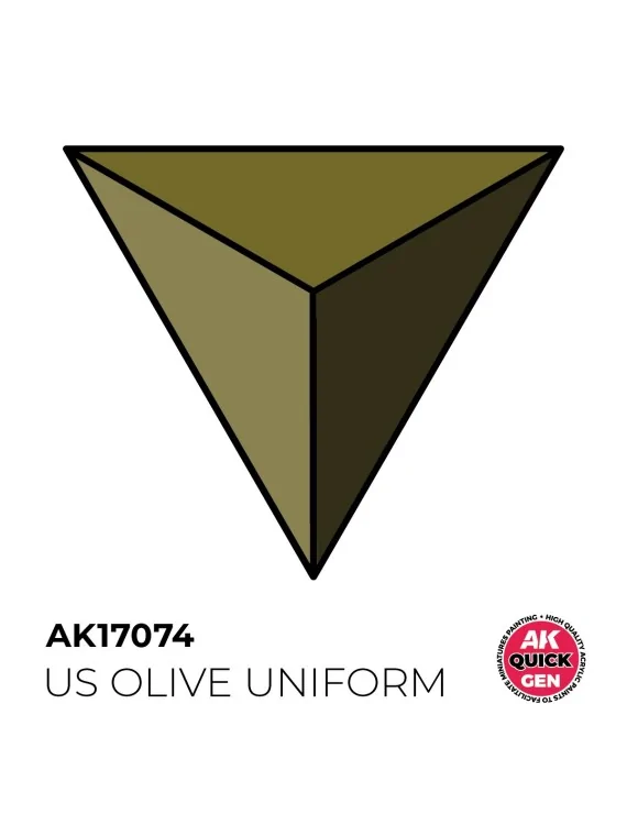 Compra US Olive Uniform Quick Gen Color 18 ml (AK17074) de AK Interact